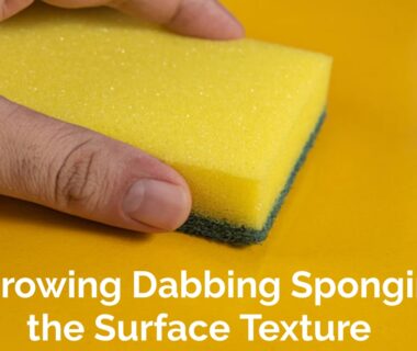 Throwing Dabbing Sponging the Surface Texture