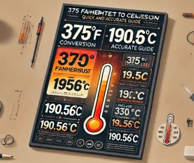 375 Fahrenheit to Celsius Conversion: Quick and Accurate Guide