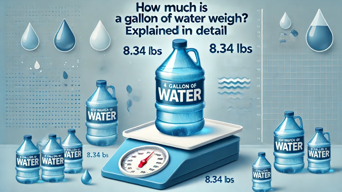 How Much Does a Gallon of Water Weigh? Explained in Detail