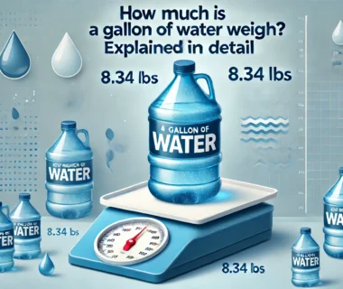 How Much Does a Gallon of Water Weigh? Explained in Detail